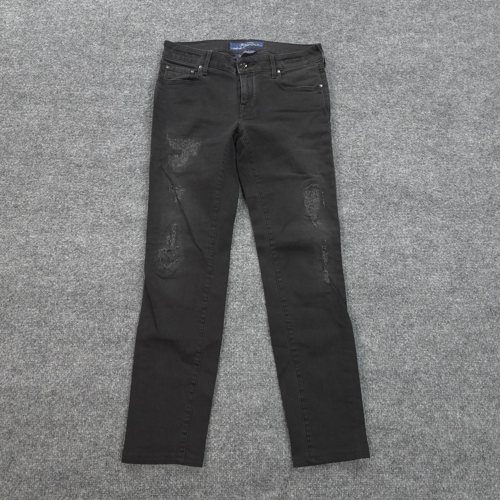 Jacob Cohen Jeans Womens 29 Black PW Jocelyn Slim Stretch Denim Luxury Italy